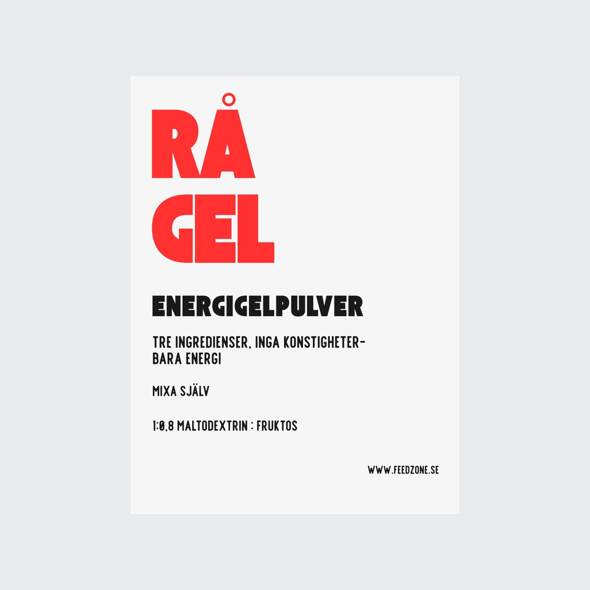 Rågel-etiketten i närbild